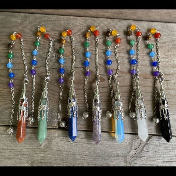 CHAKRA Crystal Pendulums - Picture 3 of 7